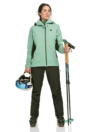 SCHÖFFEL | Chaqueta softshell de touring para mujer Milagle con capucha | mint